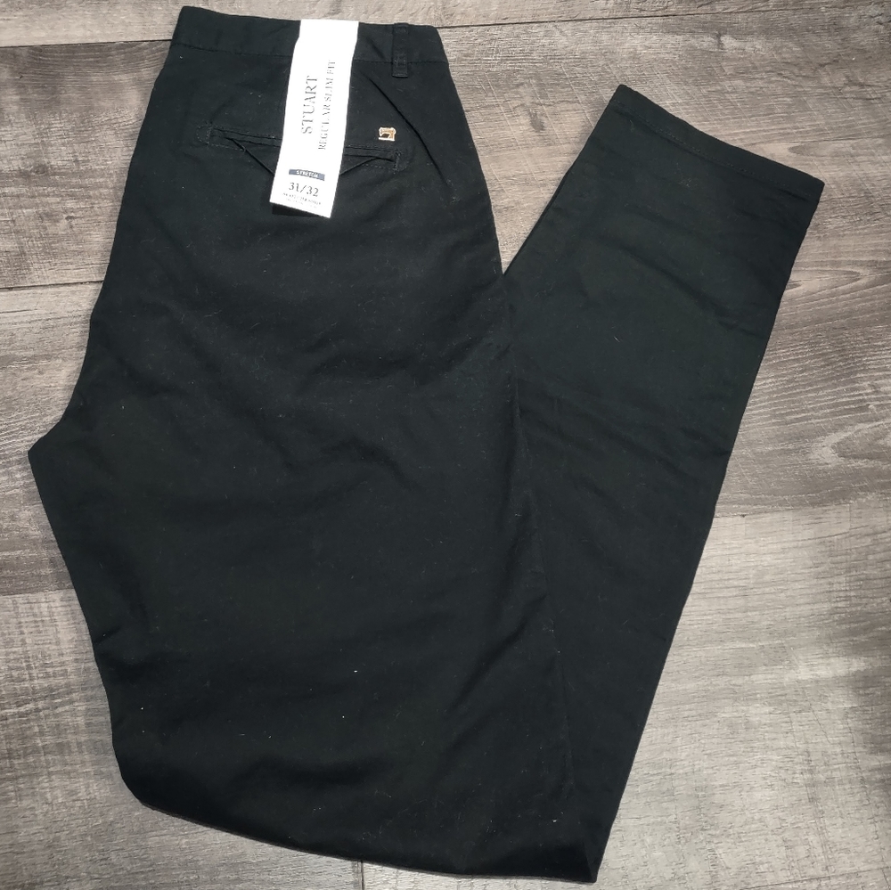 Scotch & Soda Men's Stuart slim straight twill size 31/32 in dark green